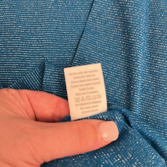Gymboree Long sleeved top blue and silver threads sz 14 BNWT - Picture 5 of 7